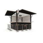 Galvanized Steel Bending 180g 10FT Mini Pop-up Shop Container Coffee Shop/Bar