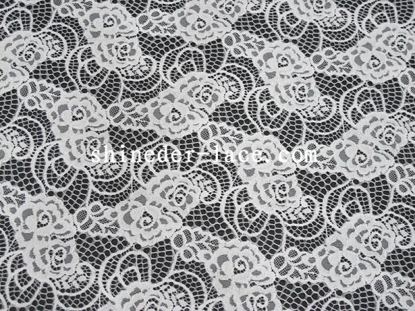Leisure/Sweet Style Cotton Nylon Lace Fabric Exquisite For White Charming Long