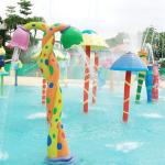 Outdoor Water Park Splash Pad Fiberglass Water Play Equipment