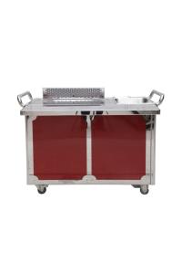 Quality GREENARK TO29 Stainless Steel Down Exhaust Mobile Teppanyaki Grill Table - Gas wholesale