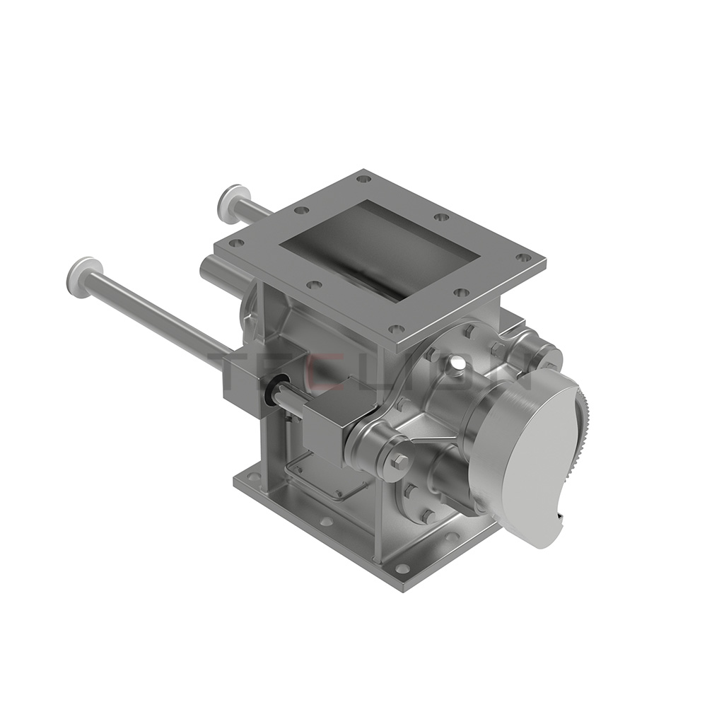 ODM External Bearing Rotary Airlock Feeder Valve For Powder Conveying