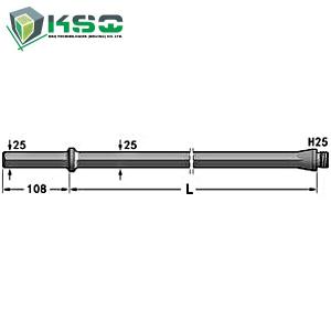 Quality H25 Hex 25 mm Drill Rod Shank 108 mm wholesale