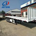 3 Axle Flat Bed 40ft Container Truck Trailer with Twist Locks and Max Payload