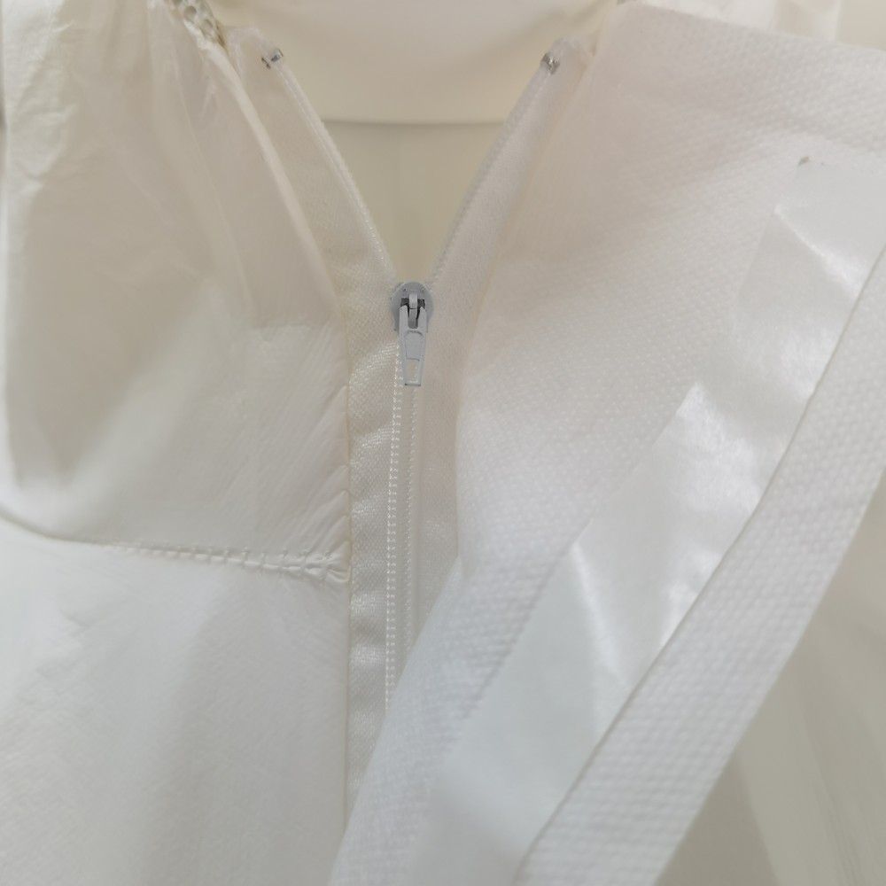 CE Type5&6 Wholesale White Disposable Microporous Coveralls with Elastic Wrist