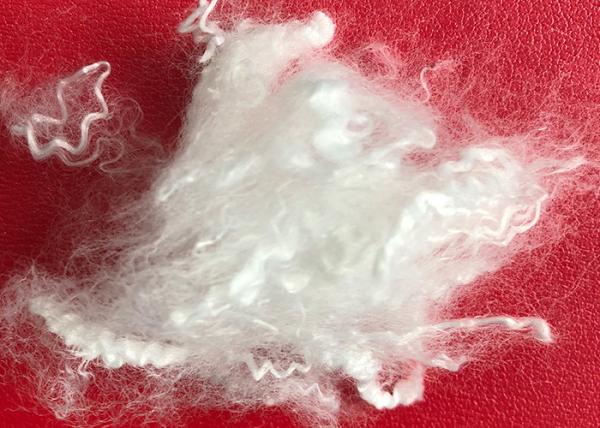 Eco - Friendly Siliconized Polyester Fibre 110 Degree Melting Point Heat