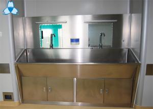 Quality Stainless Steel Hospital Air Filter Hand Basins With Cabinets For 2 Person wholesale