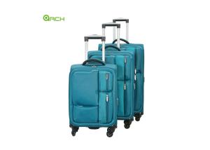 Quality Spinner Wheels 1680D PU Film Trolley Travel Luggage Bag wholesale