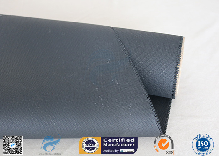 Welding Blanket Fireproof Jacket 4HS 590g Silicone Coated Fiberglass Fabric Black