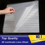 thin 0.25mm PET 3D lenticular lens sheet 3D depth/flip/zoom/morph/animation