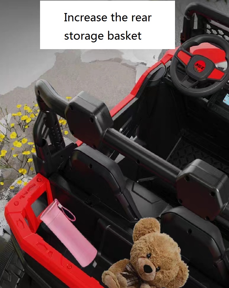 4x4 Electric Buggy Car for Kids Four-wheel Drive Leather Seat and Baking Paint Option
