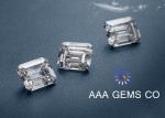 5 Carat / 3 Carat Classic White Moissanite , Emerald Cut Moissanite