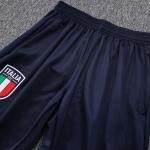Long Drawstring Mens Football Training Tracksuit Italy Training Kit Set