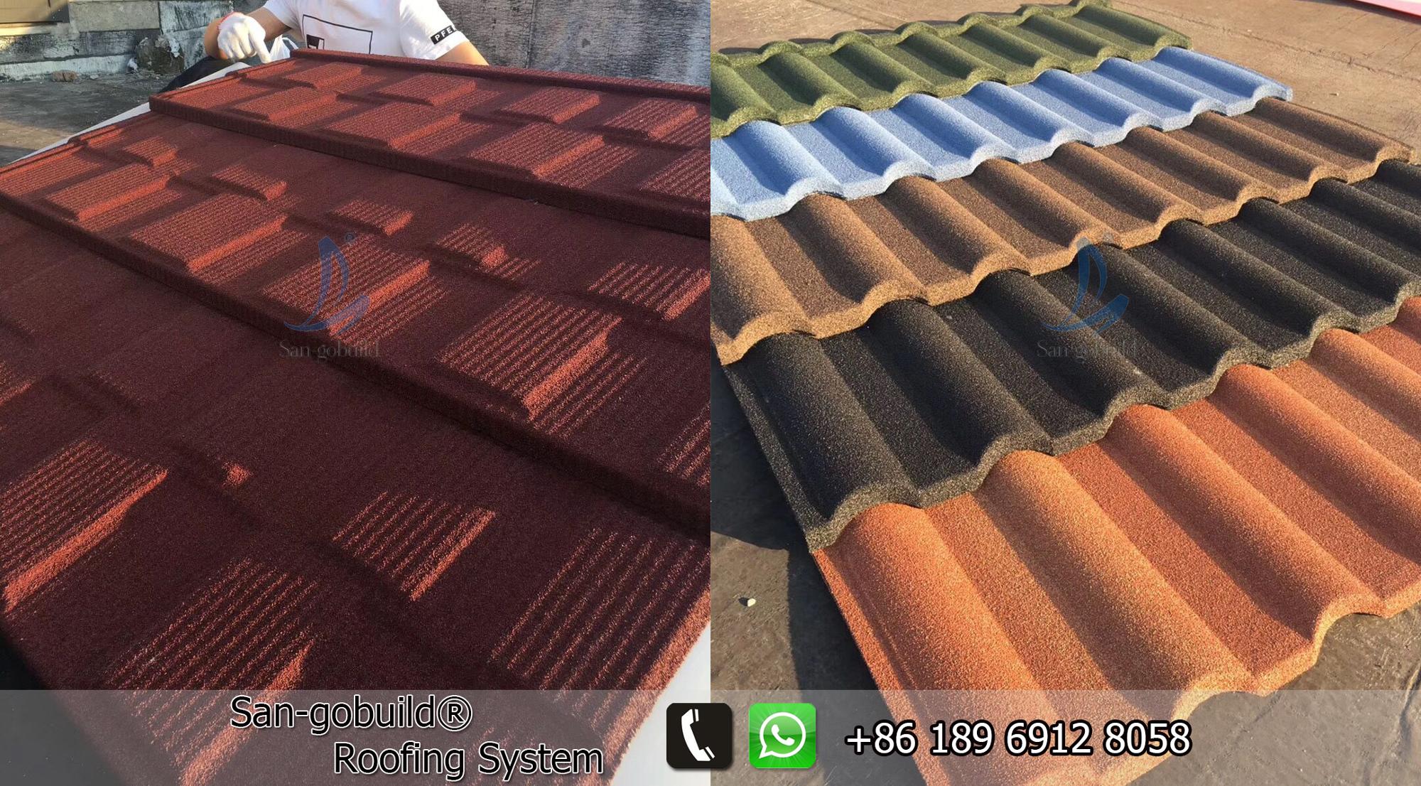 Flat Style Roof Tile Roof, Step Tile Roofing Sheet, Stone Chip Coated  Terracotta Roof Tile.jpg