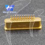 J30J SERIES Glass Sintered Gas Sealed Rectangular Electrical Connector , J30JM1