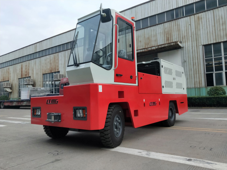 5000kg Capacity Side Loading Forklift Truck , Narrow Aisle Lift Trucks For Steel Plant
