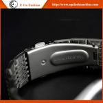 026A Pink Watch Blue Sapphire Watches Man Stainless Steel Watch Quartz Watch