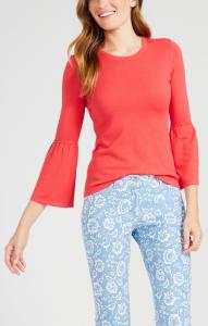 Quality WOMEN'S 60% cotton/20% viscose/15% nylon/5% cashmere KNITTED SWEATER PULLOVER wholesale