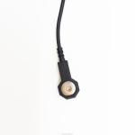 60cm Medical Cables ECG Cables 2 Lead 4.0mm Electrode Snaps To Electrode Snaps