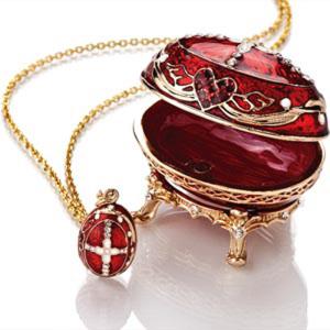 Quality Enamel Green Faberge Egg Jewelry Box Faberge Easter Egg Trinket Box Gift Box Decoration Faberge Egg Jewelry Trinket Box wholesale