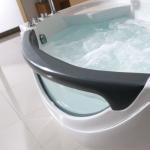 3C White Acrylic Whirlpool Bathtub M1810 Pure Sanitary Grade 1800×1000×680mm