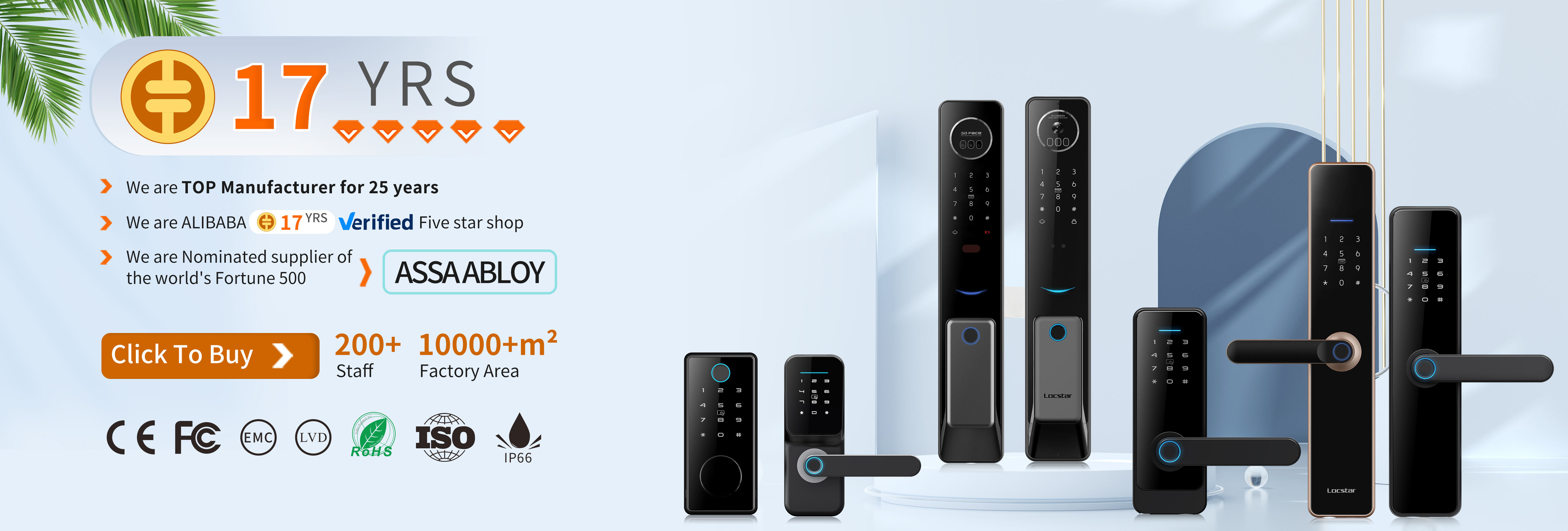 Black Hotel Door Card Lock 35mm - 55mm Remote Access Door Lock