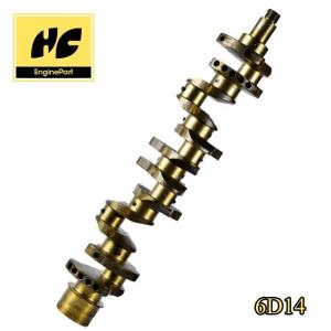 Quality HRC46 - 52 Mitsubishi 6D14 Diesel Engine Crankshaft 12 Months Warranty wholesale