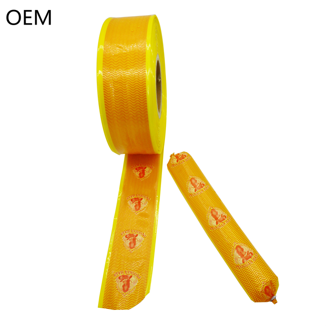 Custom plastic casing Sausage packaging casing flexography printing plastic casing