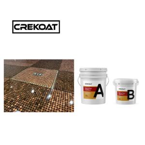 Quality Casinos White Metallic Epoxy Floor Coating Scratch Resistant Hardener wholesale