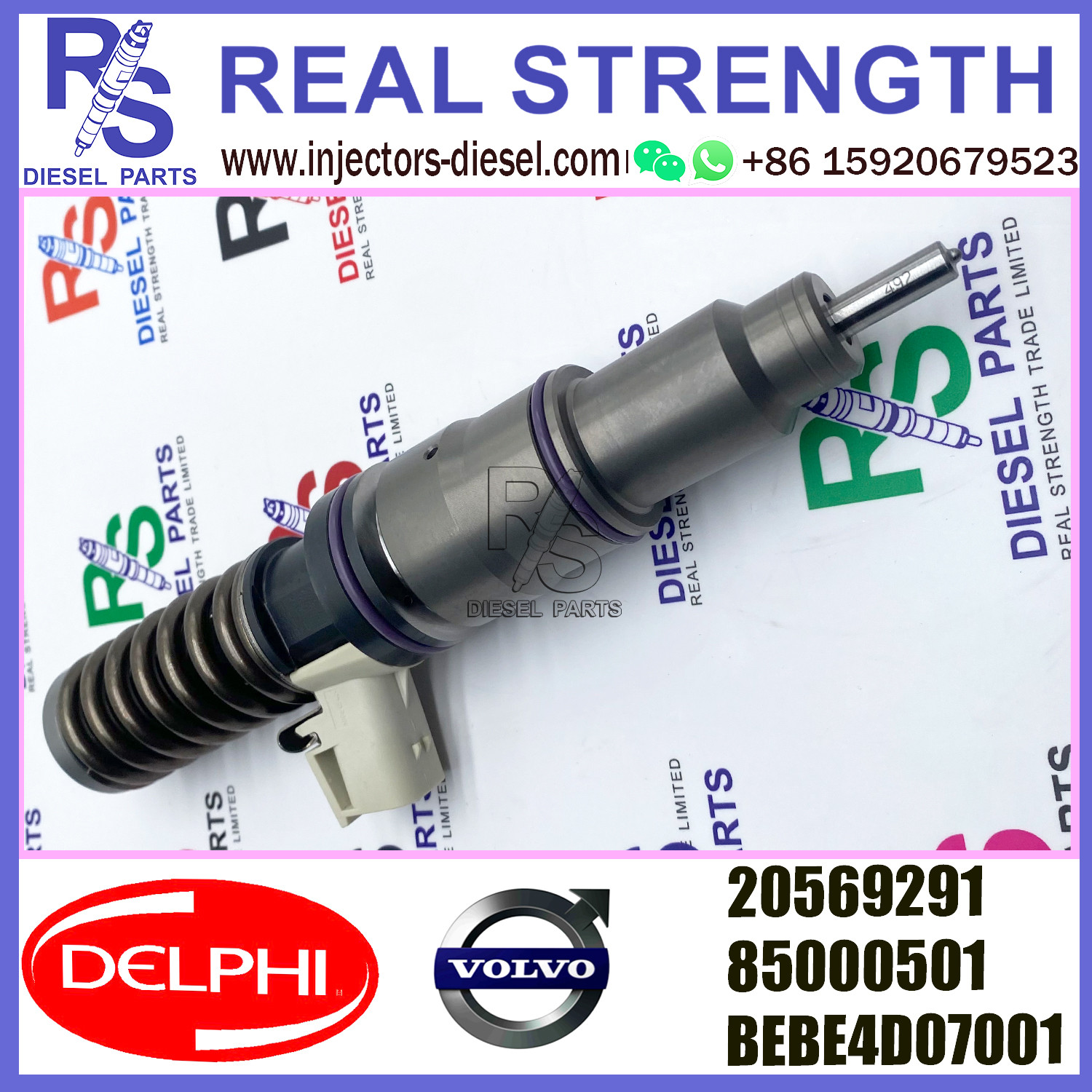 V-O-L-V injector 20569291 diesel Fuel Injection Injector 20569291 85000501 BEBE4D07001 E3.18 for V-O-L-V D12 3139