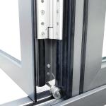 Double Glazed Aluminum Folding Door 2.0mm Sound Insulation