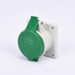 Quality Dust Proof 16A 300HZ Industrial Panel Mounted Sockets wholesale