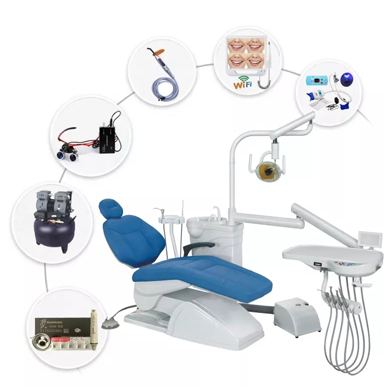 Adjustable Portable Dental Chair Equipment Unit Secure Design