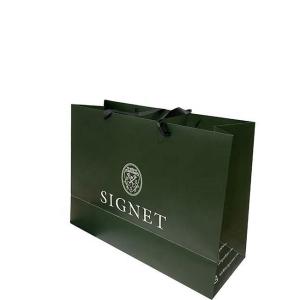 Quality Customized Gift Jewelry Paper Bags with Logo and Handles wholesale