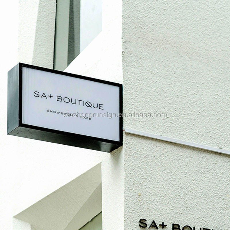 Factory Price Stainless Steel Advertising Light Box Outdoor Double Sides Led Light Box