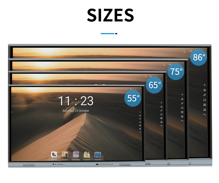 High Quality 3840*2160 iBoard Interactive Whiteboard Smart TV For School And Business