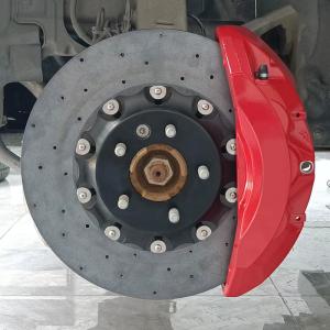 Quality Carbon Ceramic Brake Disc High Performance Calliper On Car wholesale