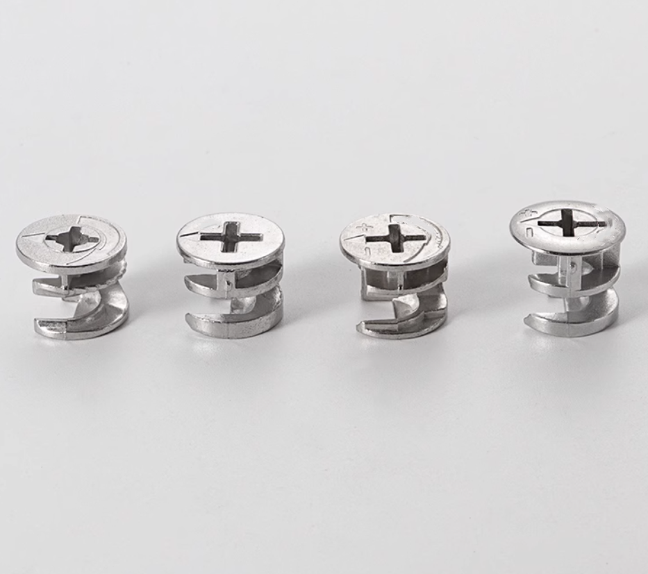 Smooth Furniture Assembly Zinc Alloy 10 Connectors Plug Mini Fix Cabinet Connector Cam Lock for Quick and Easy Assembly