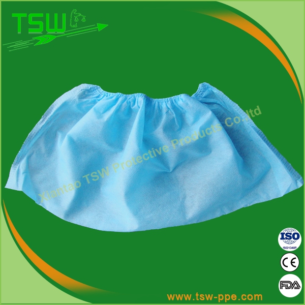 Blue Non-skid PP 30 - 45gsm Disposable Shoe Cover