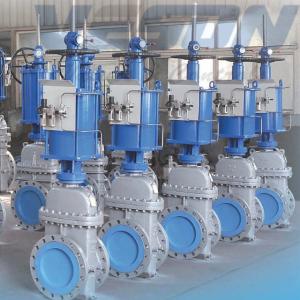 Quality Carbon Steel Pneumatic Gate Valve Actuator Emergency Drain Valve With Pneumatic Actuator wholesale