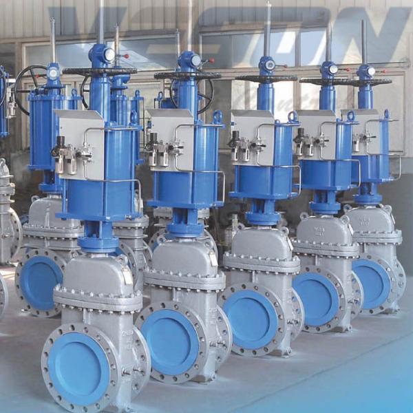 Carbon Steel Pneumatic Gate Valve Actuator Emergency Drain Valve With Pneumatic