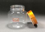 Metal Cover Thickened Transparent 89mm Food Grade Plastic Bottles