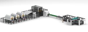 Quality 300mm Length 3 Lanes Bathroom Tissue Packing Machine 18KW wholesale