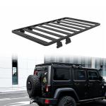 Black Aluminum Alloy Roof Racks for Jeep Wrangler JK Universal Design Roof