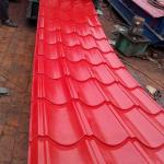 ASTM Red Color Coated Steel Plate Colored Coating On Steel G300 - G550