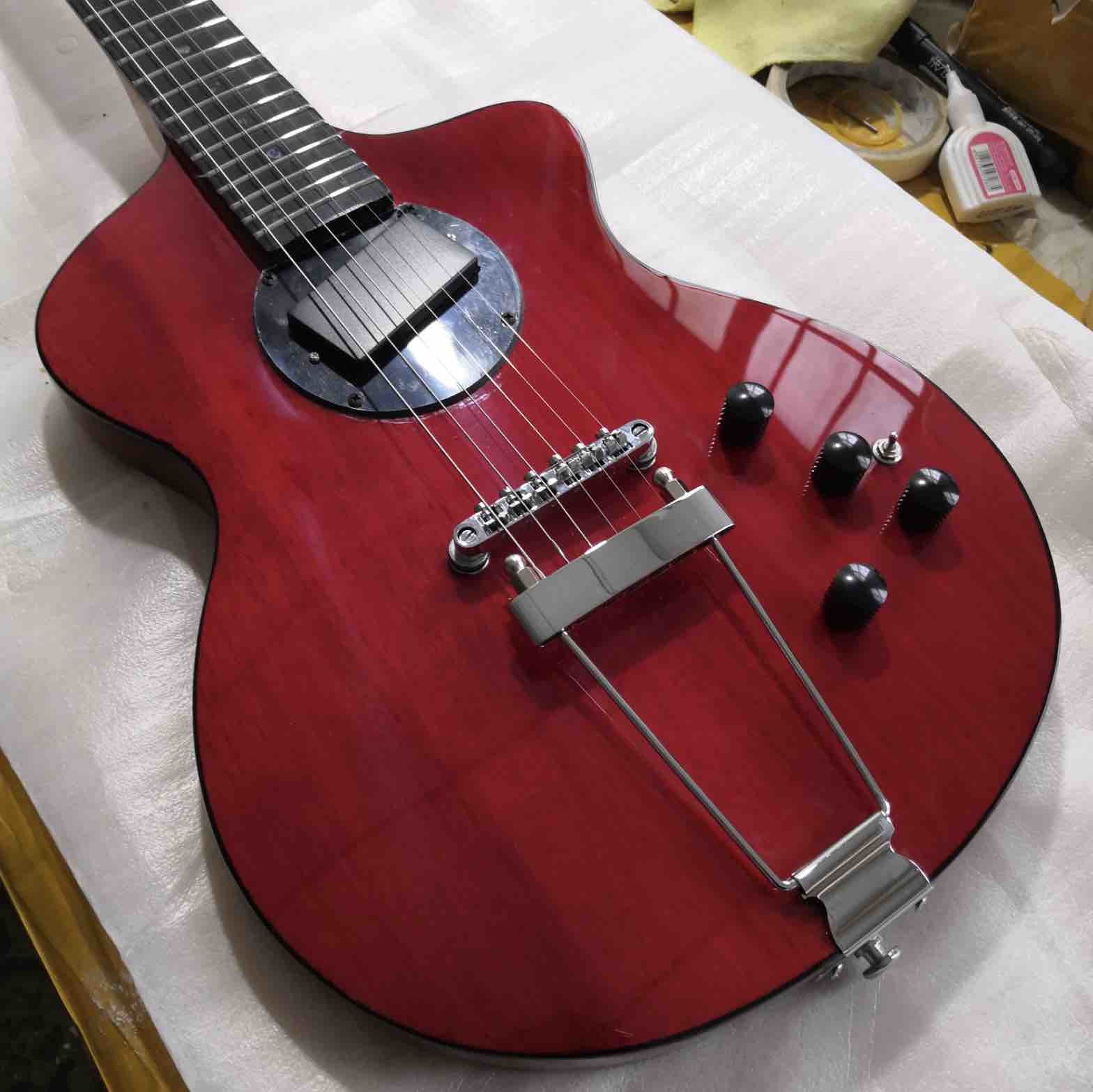 Custom Special Antique Cherry Electric Guitar in Red