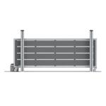 Outdoor WPC Gate Panel Commercial WPC Door Board Cladding ISO