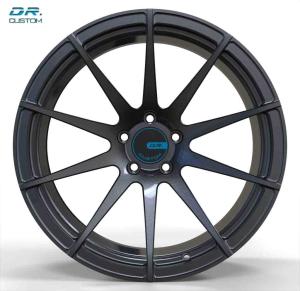 Quality ET40 Super Deep Concave Wheels Aluminum Matte Black 18 Inch Rims wholesale