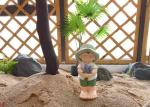 Multicolor Magnesium Oxide Garden Statue Furniture Handcraft Standing Childlike