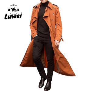 Quality Hot Sale Plus Size Overcoat Casual Slim Fit Men's Utility Long Windbreaker Chaquetas De Hombre Men Coat Jacket wholesale