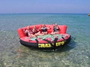 Quality Crazy Ufo Towable Inflatables / Adults And Child Inflatable Water Sport Games wholesale